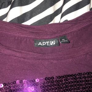 APT.9 purple sparkly shirt XL